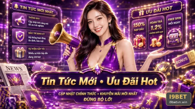 Khuyến Mãi I9BET: Đọc Chi Tiết Giao Diện Tin Mới, Ưu Đãi Và Điều Kiện Nhận Thưởng – Góc Kiểm Chứng Theo Tên Miền i9betvn.win Về Thời Hạn, Đối Tượng Áp Dụng Và Giới Hạn Nhận Thưởng